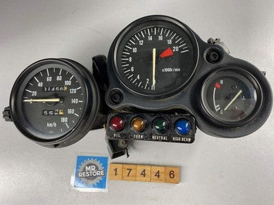 Kawasaki ZXR250A Dashboard Meters Instruments KMH - Tested