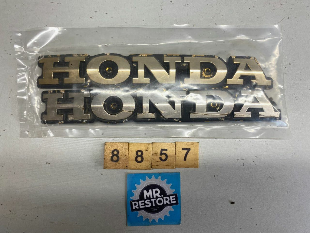 Honda VF750SC Pair of Tank Badges & Screws (Original)