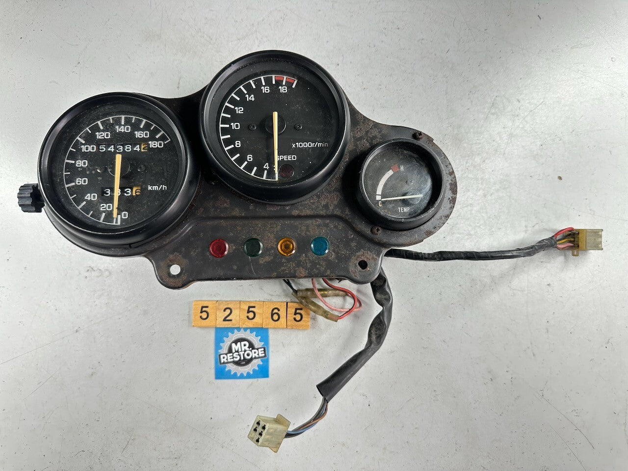 Yamaha FZR250 2KR KMH Meters Dashboard & Harness