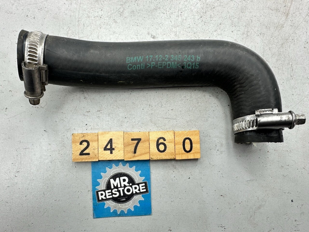 BMW G650GS 2008-16 F650GS 1999-07 OEM Left Radiator Coolant Hose 17122345243