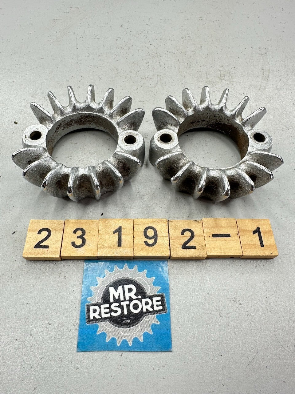 Honda CB200 CB175 CL175 CL200 CL175 OEM Pair of Exhaust Ring Nut Flange Clamp