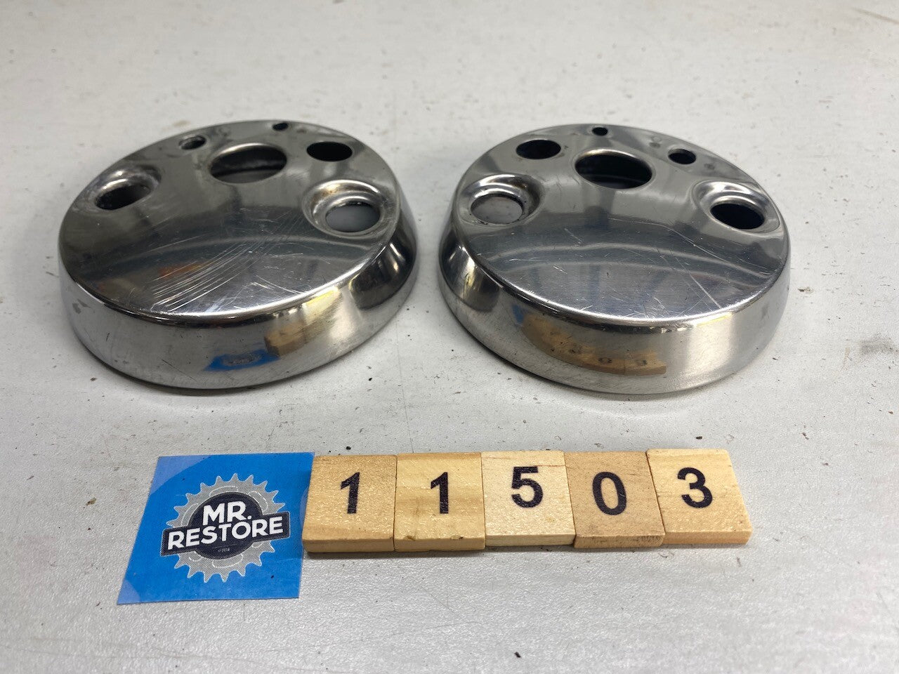 Honda CB200 Clocks Meter Chrome Rear Covers
