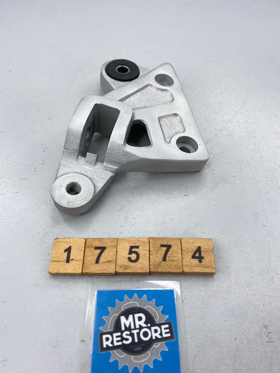 Suzuki RG500 RG400 OEM L/H Footrest Bracket - Vapour Blasted - 43821-20A00