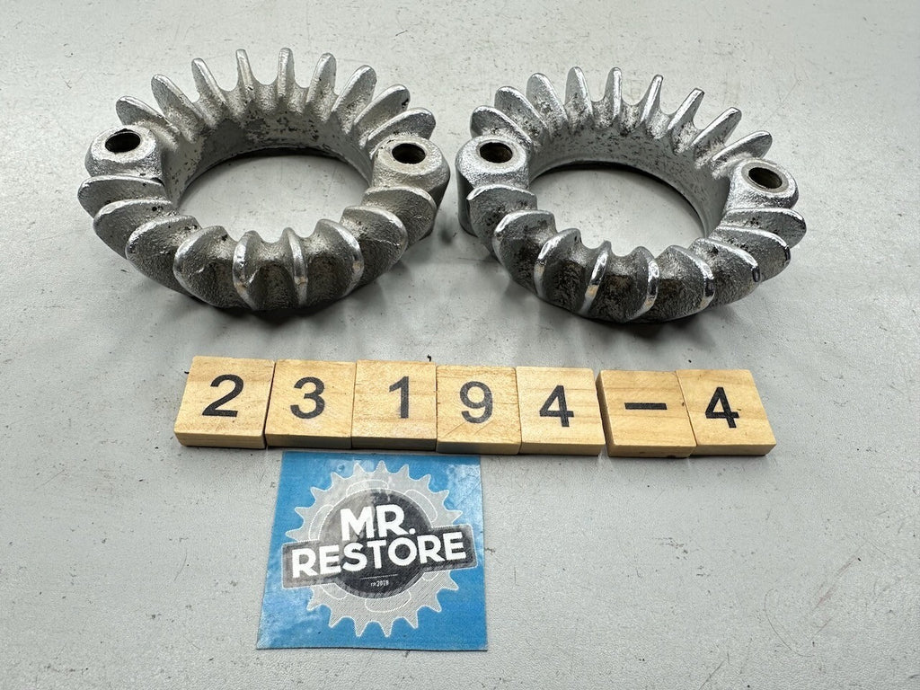 Honda CB500T CB450 CL450 OEM Pair Exhaust Ring Nut Flange Joint Clamps