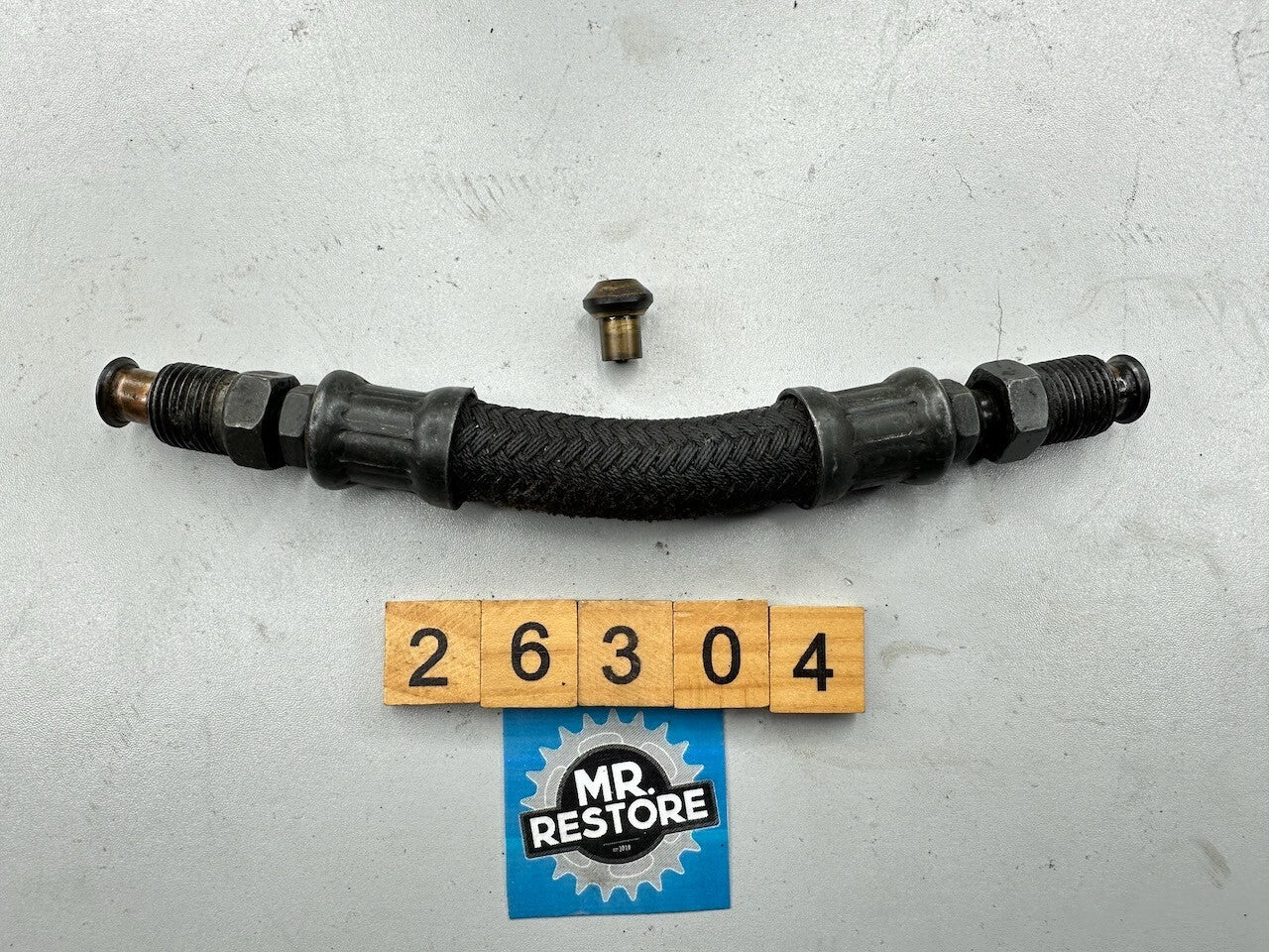 Honda XLV750 1983 Oil Cooler Hose Line Pipe A - 15530MG7003  15530-MG7-003
