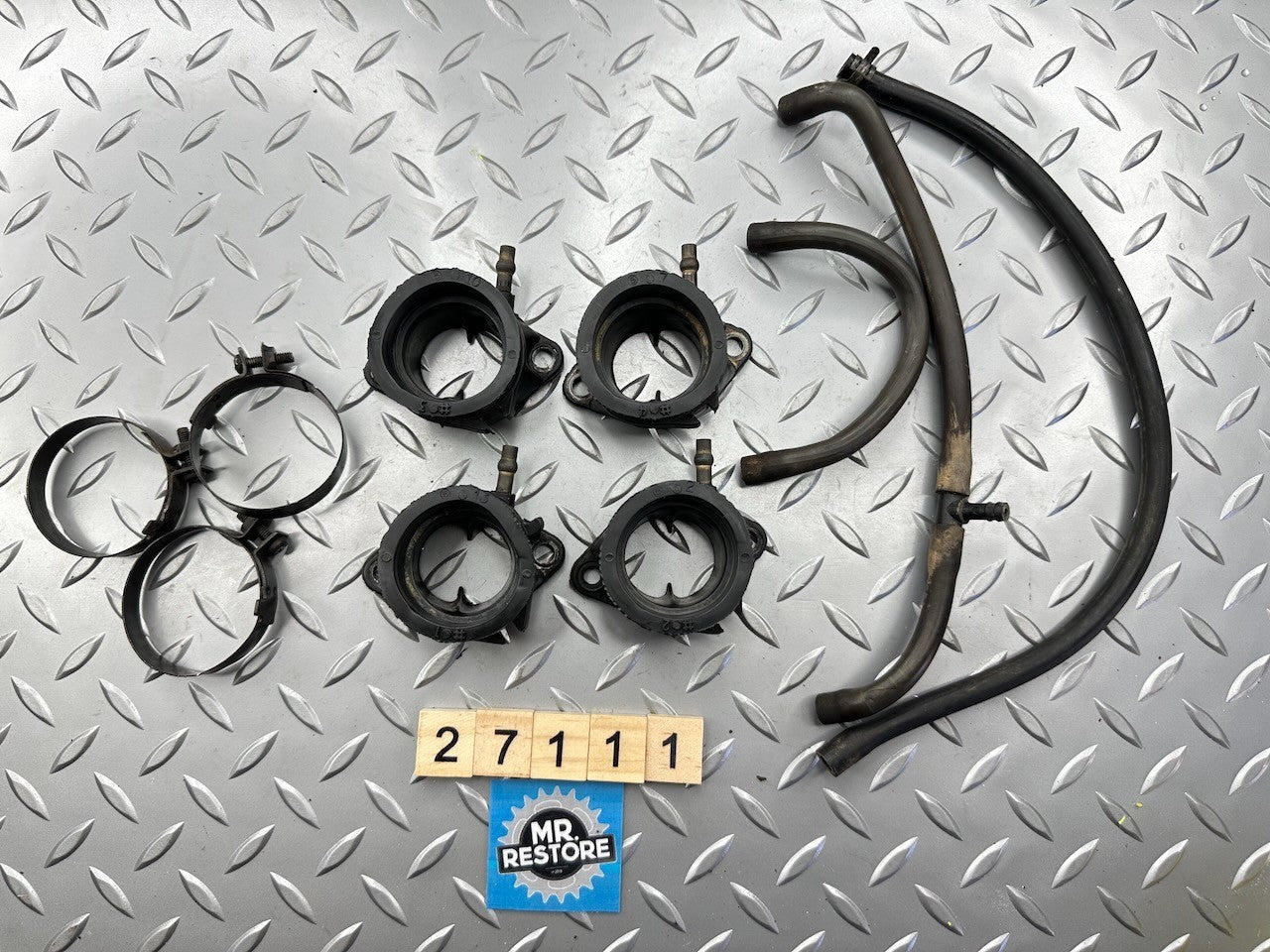 Kawasaki ZR250 Balius ZX250 ZXR250 Carburettor Holder Joints & 3 Clips