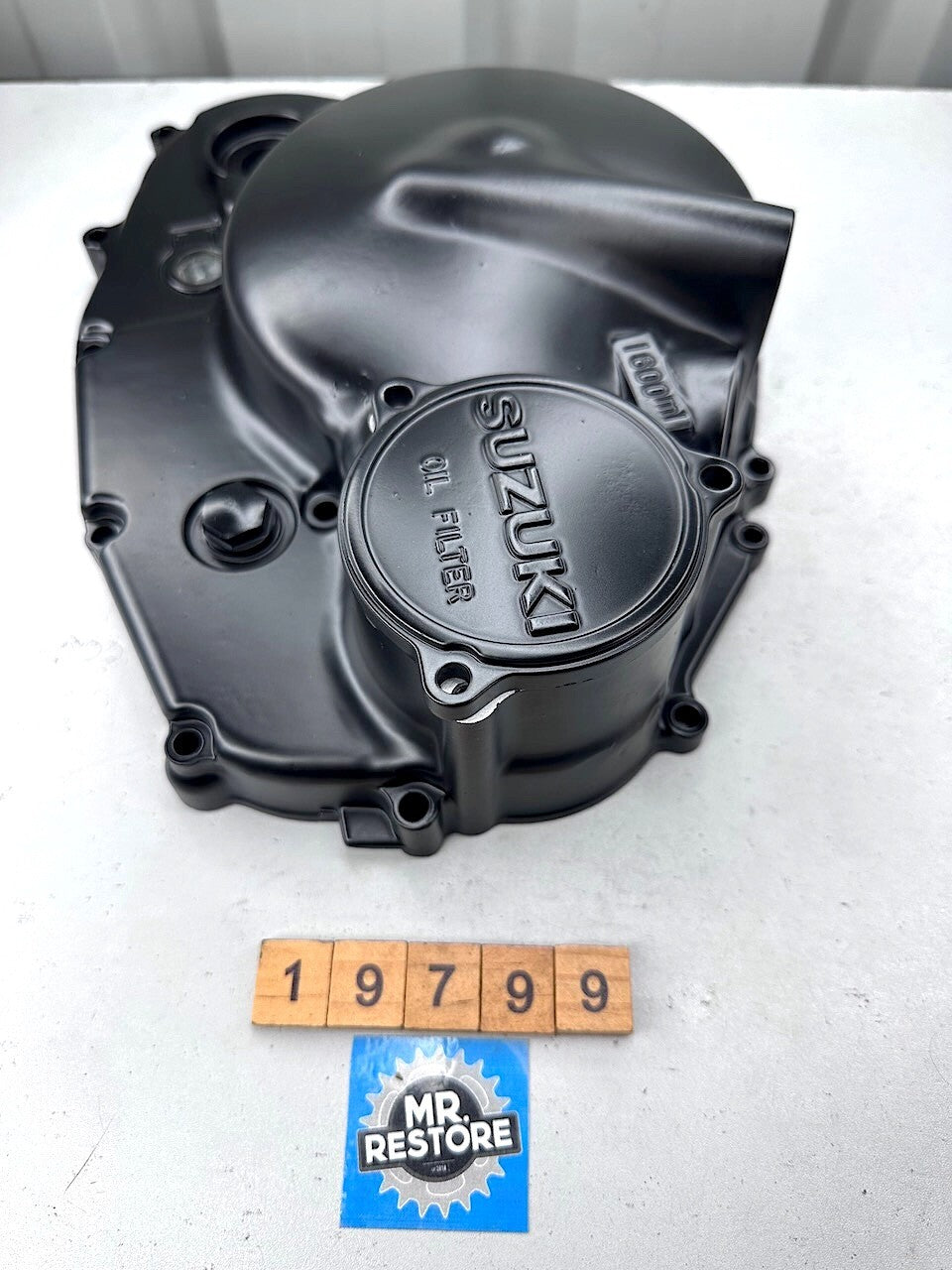 Suzuki DR500 '81-84' SP500 '81-83'- Clutch & Oil Filter Cover - Repainted