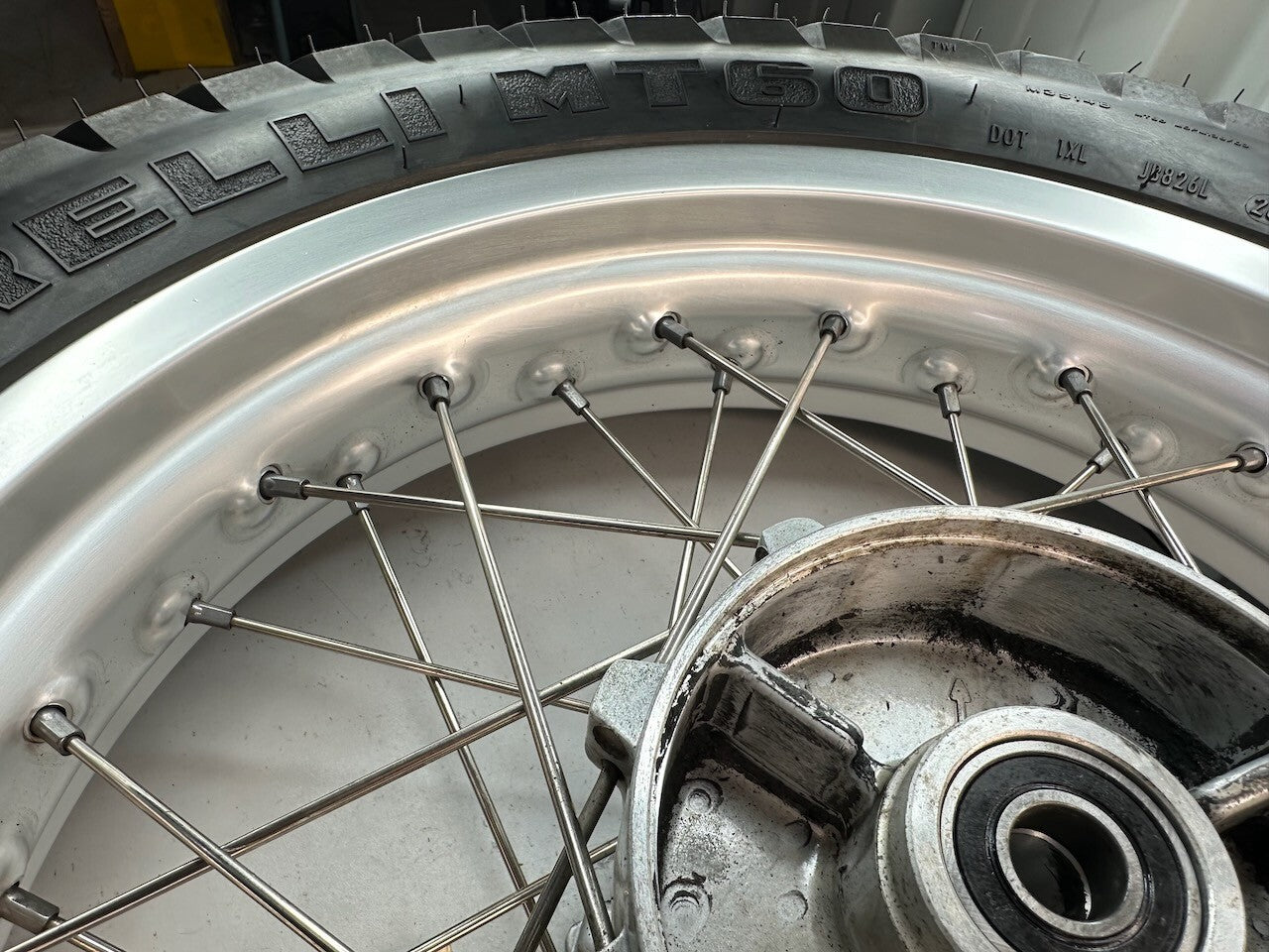 BMW G650GS 2010-15 17" OEM Spoked Rear Wheel & New Pirelli Tyre