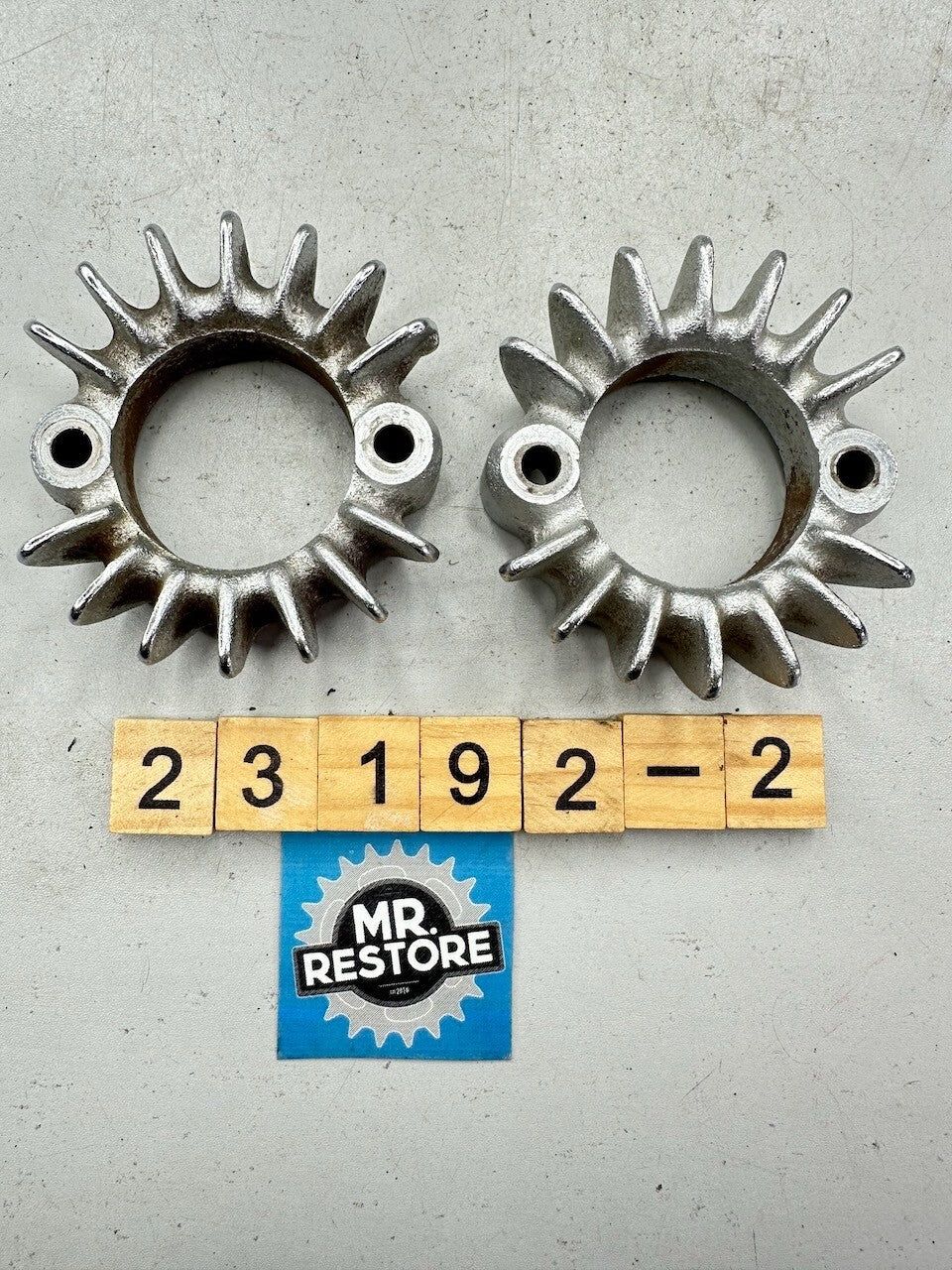 Honda CB200 CB175 CL175 CL200 CL175 OEM Pair of Exhaust Ring Nut Flange Clamp
