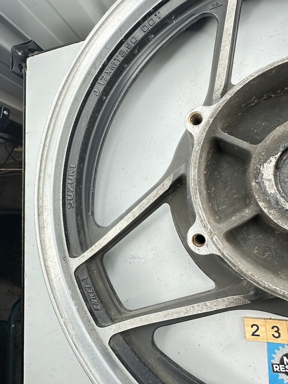 Suzuki Classic Vintage Rear Alloy Wheel (GS ? GSX ?) 17x2.50 (Dated July 1982)