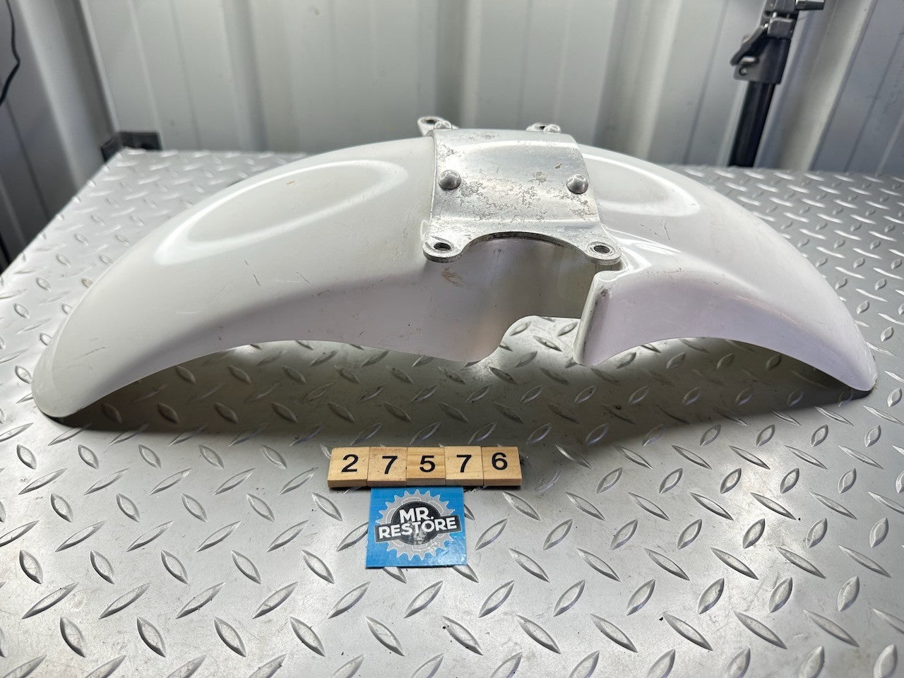 Honda CBX250 OEM Front Mudguard Fender & Cable Loop 61100-KK4-000