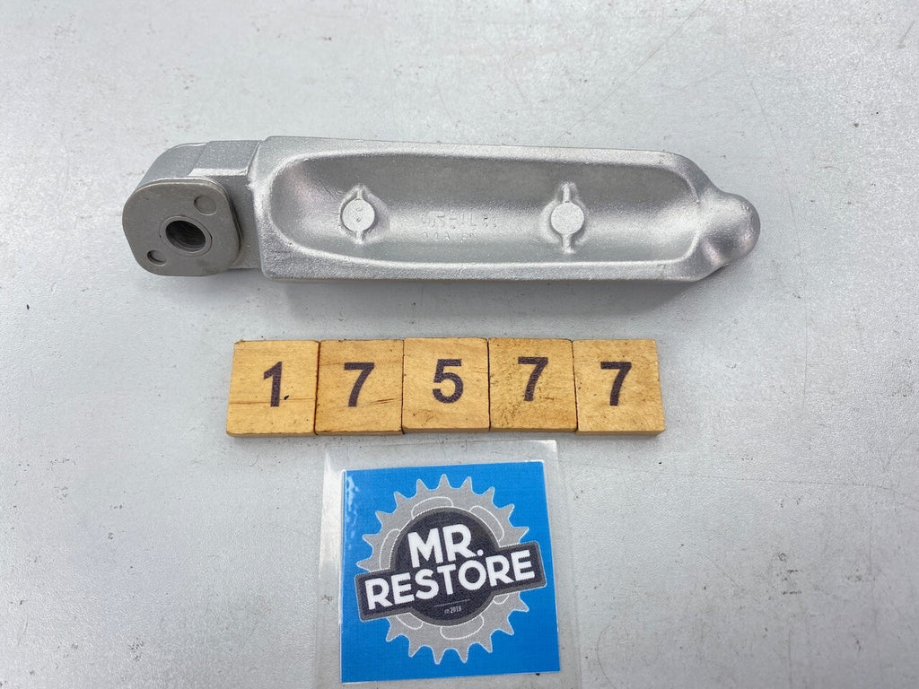 Suzuki RG500 RG400 OEM L/H Riders Footrest Peg - Vapour Blasted - 43502-04A00