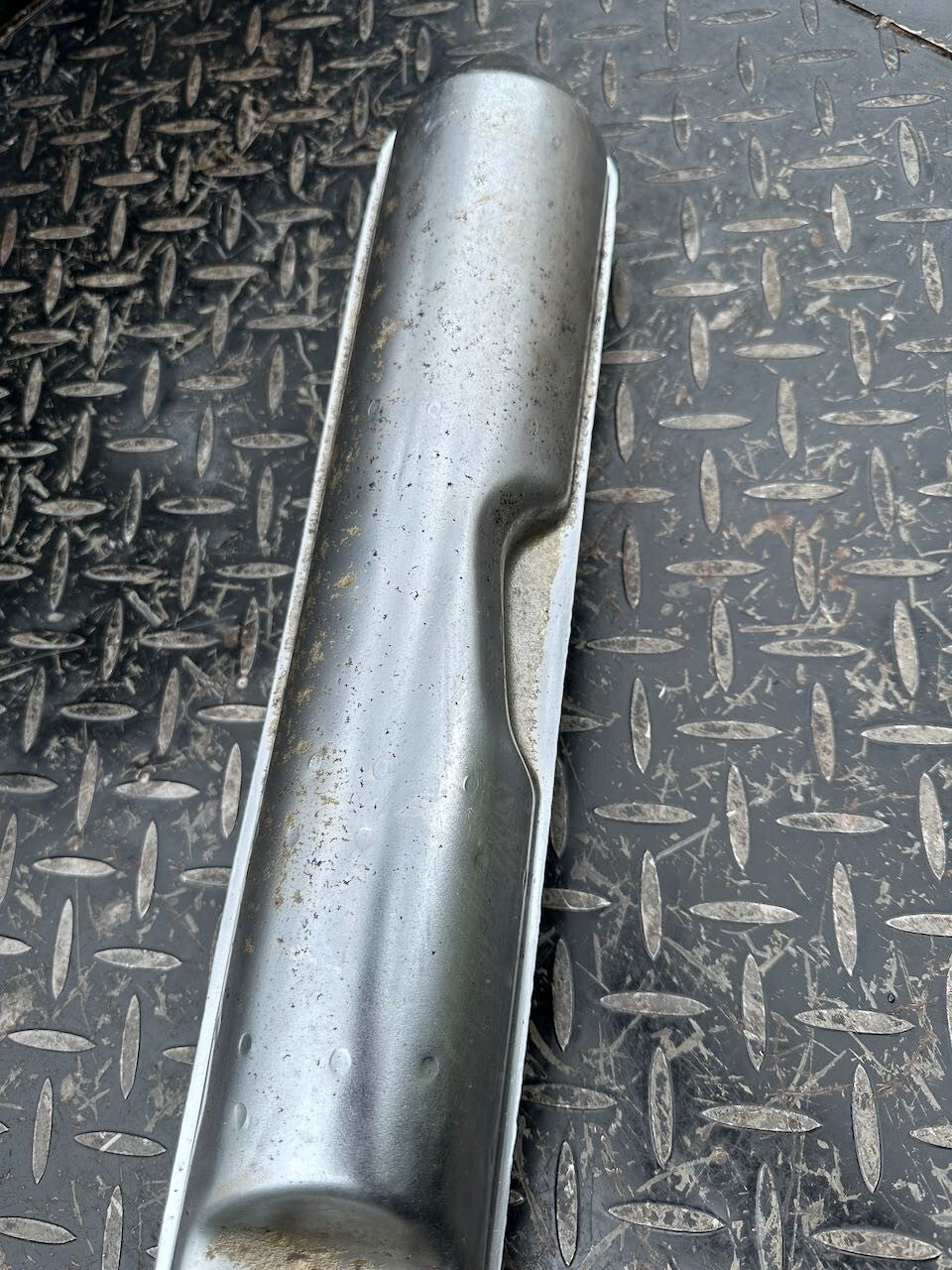 Suzuki GT250 L/H Exhaust Pipe Silencer Muffler & Baffle