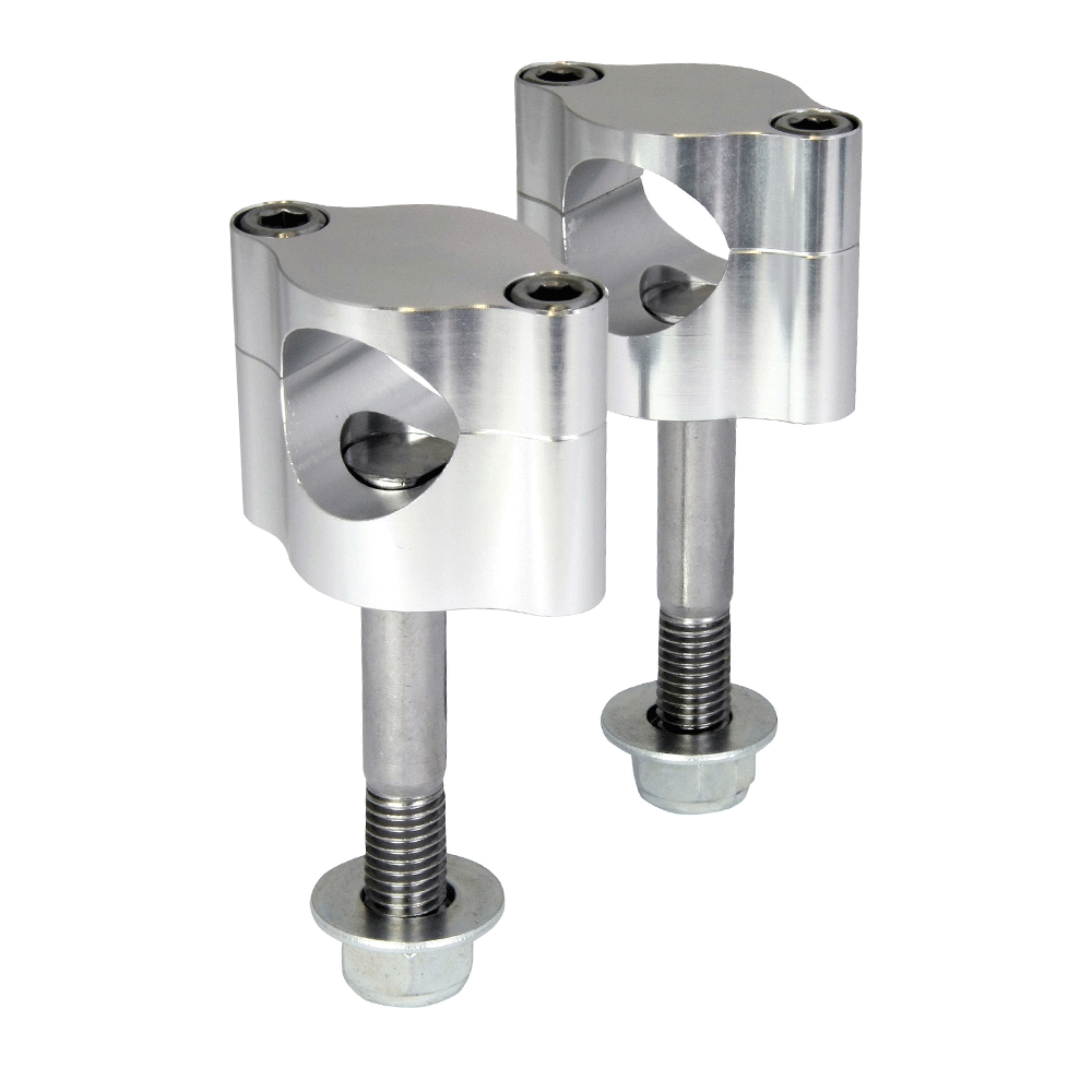 Bikeit 22.2mm CNC Aluminium Motorcycle Bar Clamp Risers (Barris12)