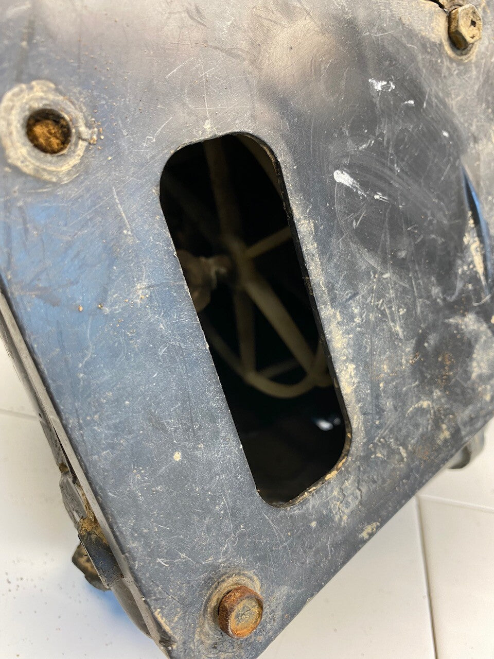 Kawasaki KLX250 94-99 Air Cleaner Box, Carb Rubbers & Duct - Spares or Repair