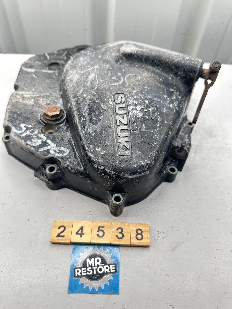 Suzuki SP370 '78-79' DR370 '78-79' Clutch Cover, Pinion & Lever