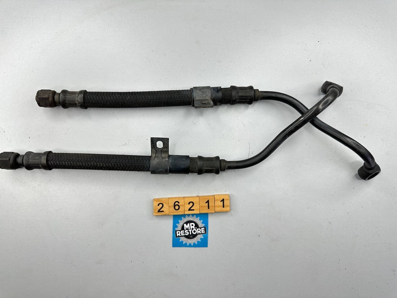 Suzuki GSX550 GSX500 Pair of Oil Cooler Hose Line Pipes