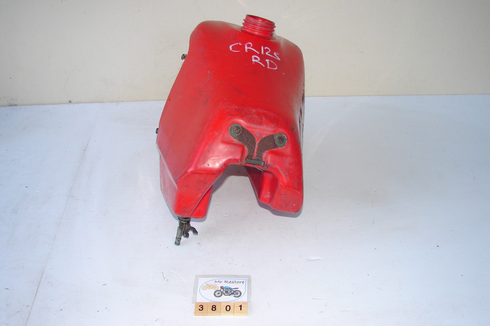 Honda CR125 RD 1980s Plastic Fuel Tank with fuel tap VMX OEM