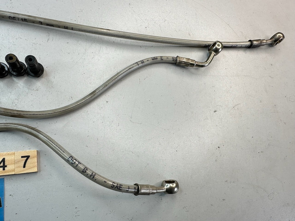 BMW G650GS 2008-15 ABS Brake Hose Pipe Front & Rear Set