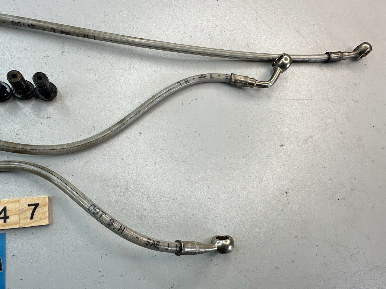 BMW G650GS 2008-15 ABS Brake Hose Pipe Front & Rear Set