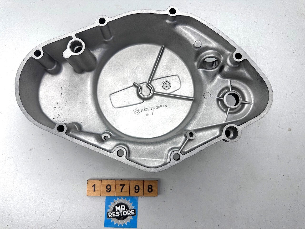 Suzuki TS185 Engine Crankcase Cover - Vapour Blasted & Repainted