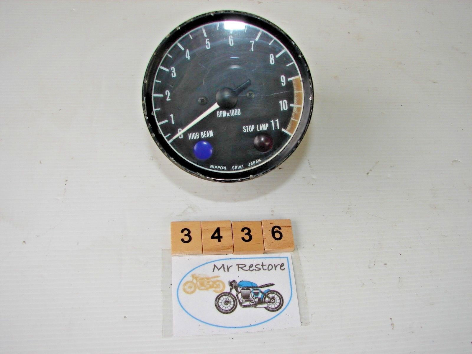 Kawasaki Z400 1977 tachometer