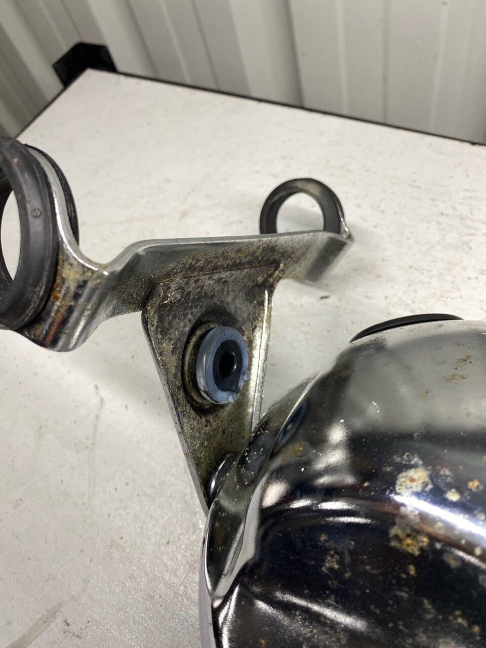 Suzuki GN250 GN400 Chrome Headlight Bowl & Brackets OEM