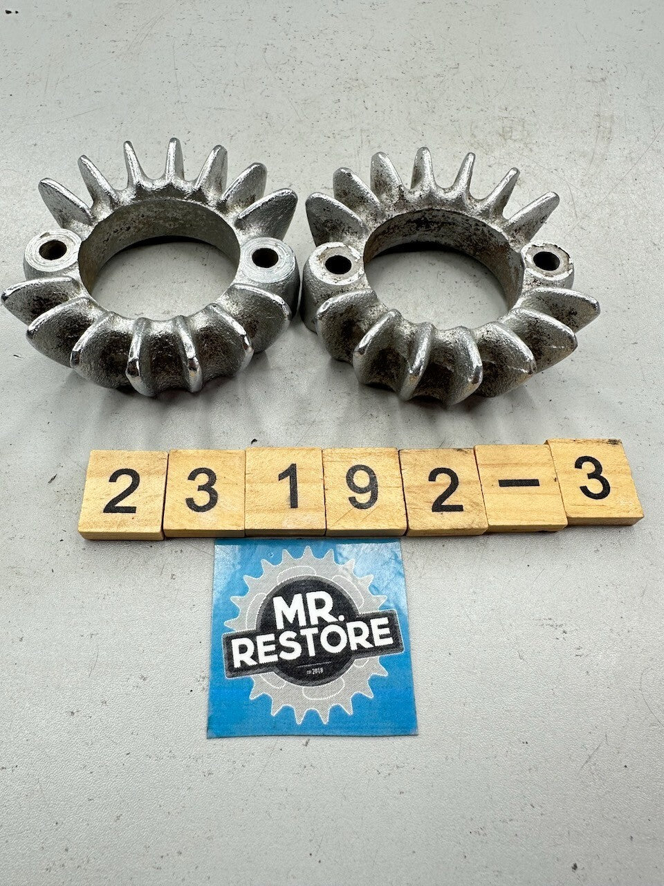 Honda CB200 CB175 CL175 CL200 CL175 OEM Pair of Exhaust Ring Nut Flange Clamp
