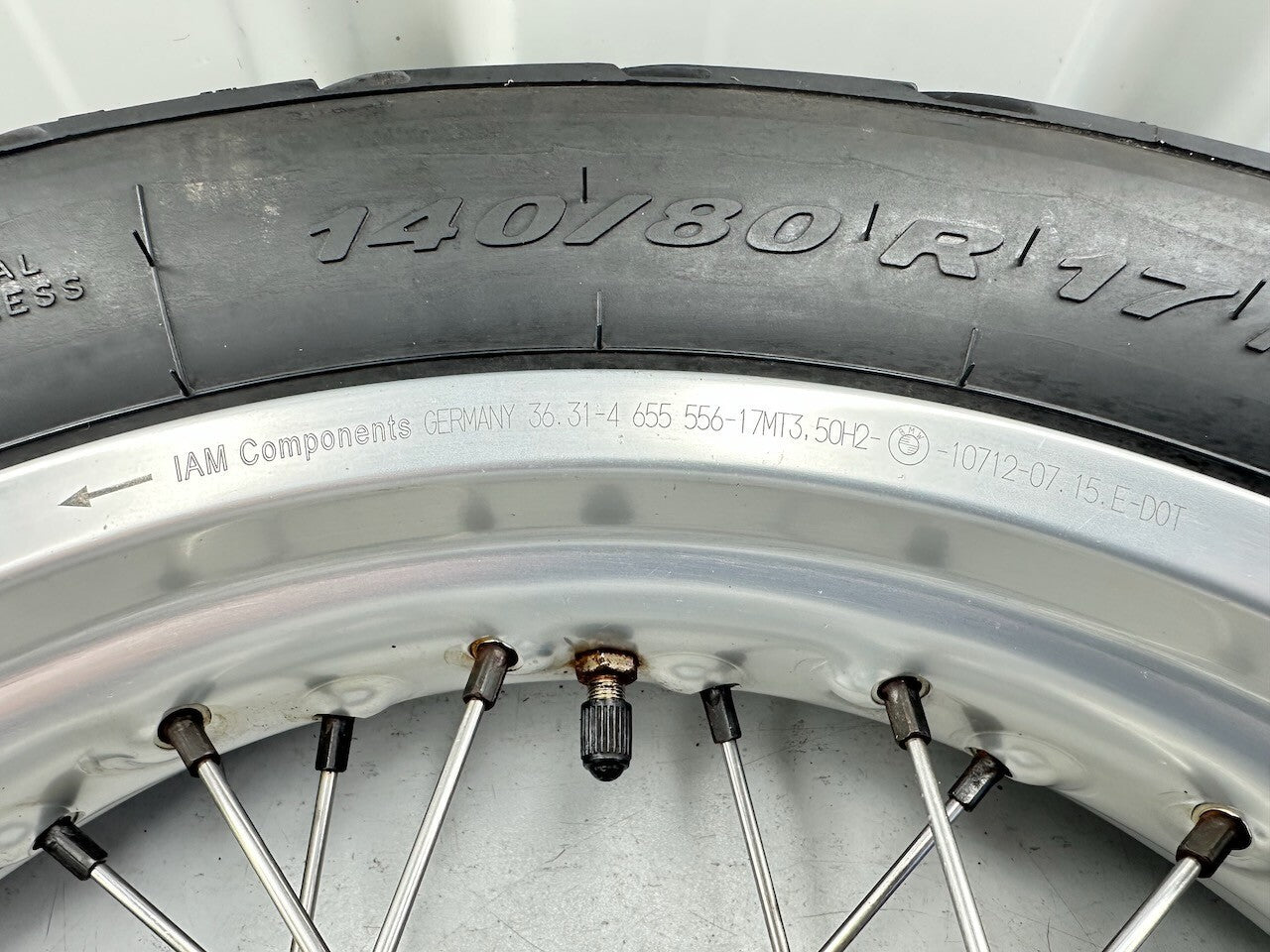 BMW G650GS 2010-16 17" OEM Spoked Rear Wheel