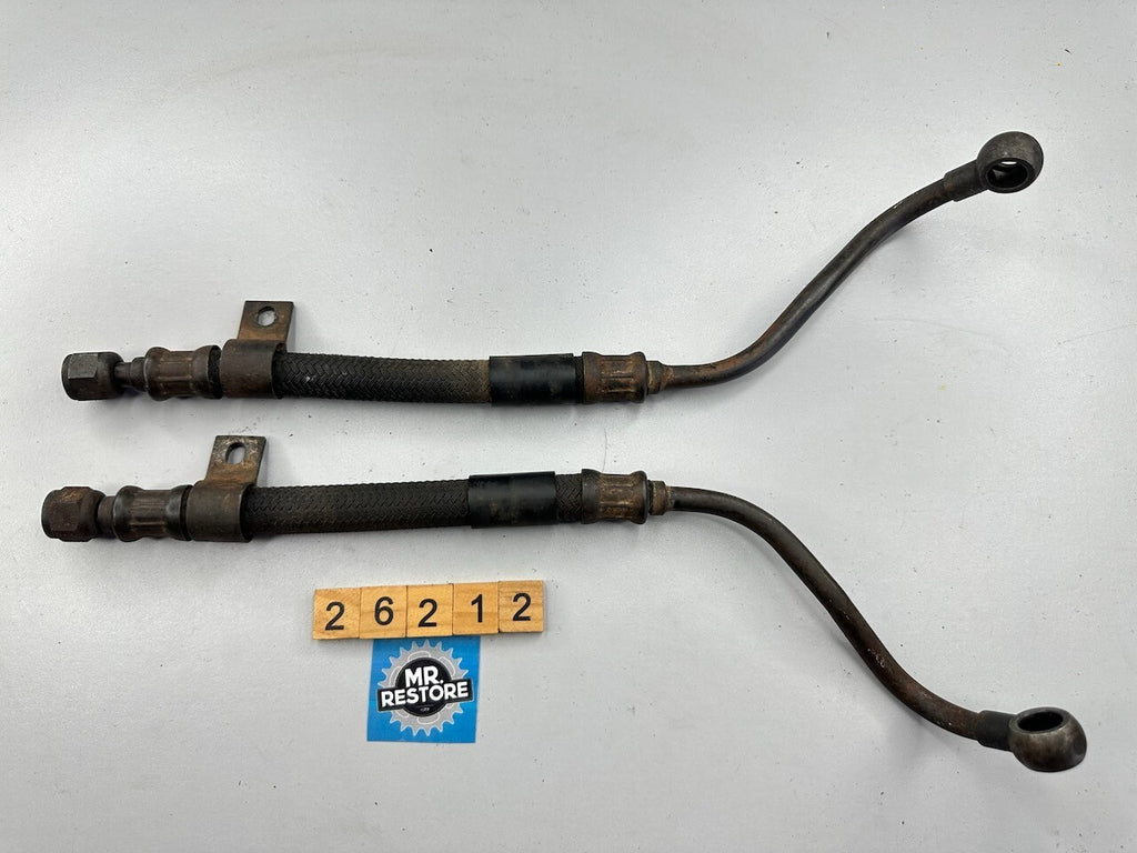 Suzuki GSX550 GSX500 Pair of Oil Cooler Hose Line Pipes