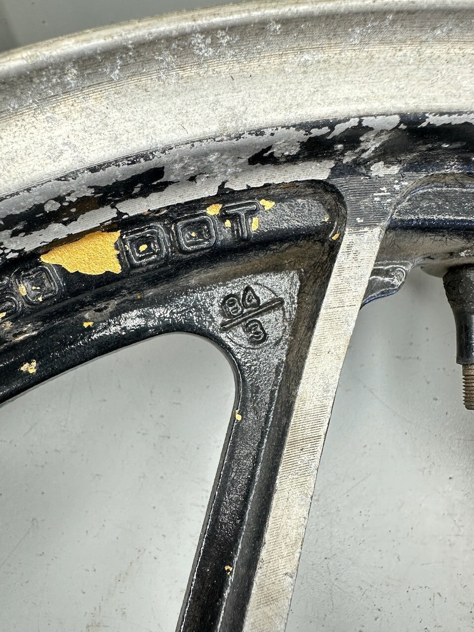 Suzuki Vintage Front Alloy Wheel (GS ? GSX? GSXR ?) 16x2.50 (Dated March 1984)