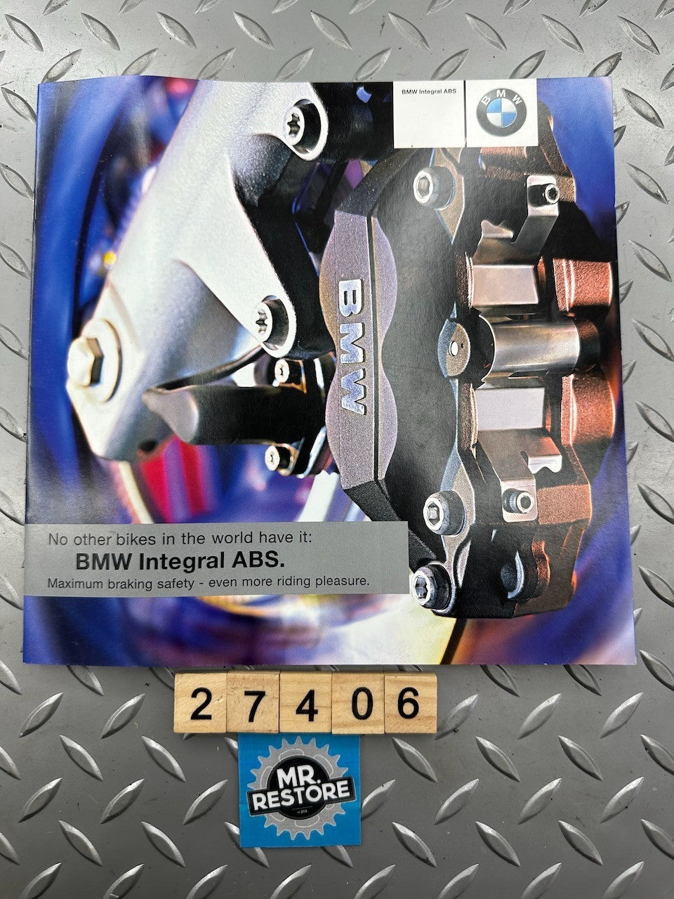 BMW Motorcycle Integral ABS Brochure Dated Dec 2000 in VGC