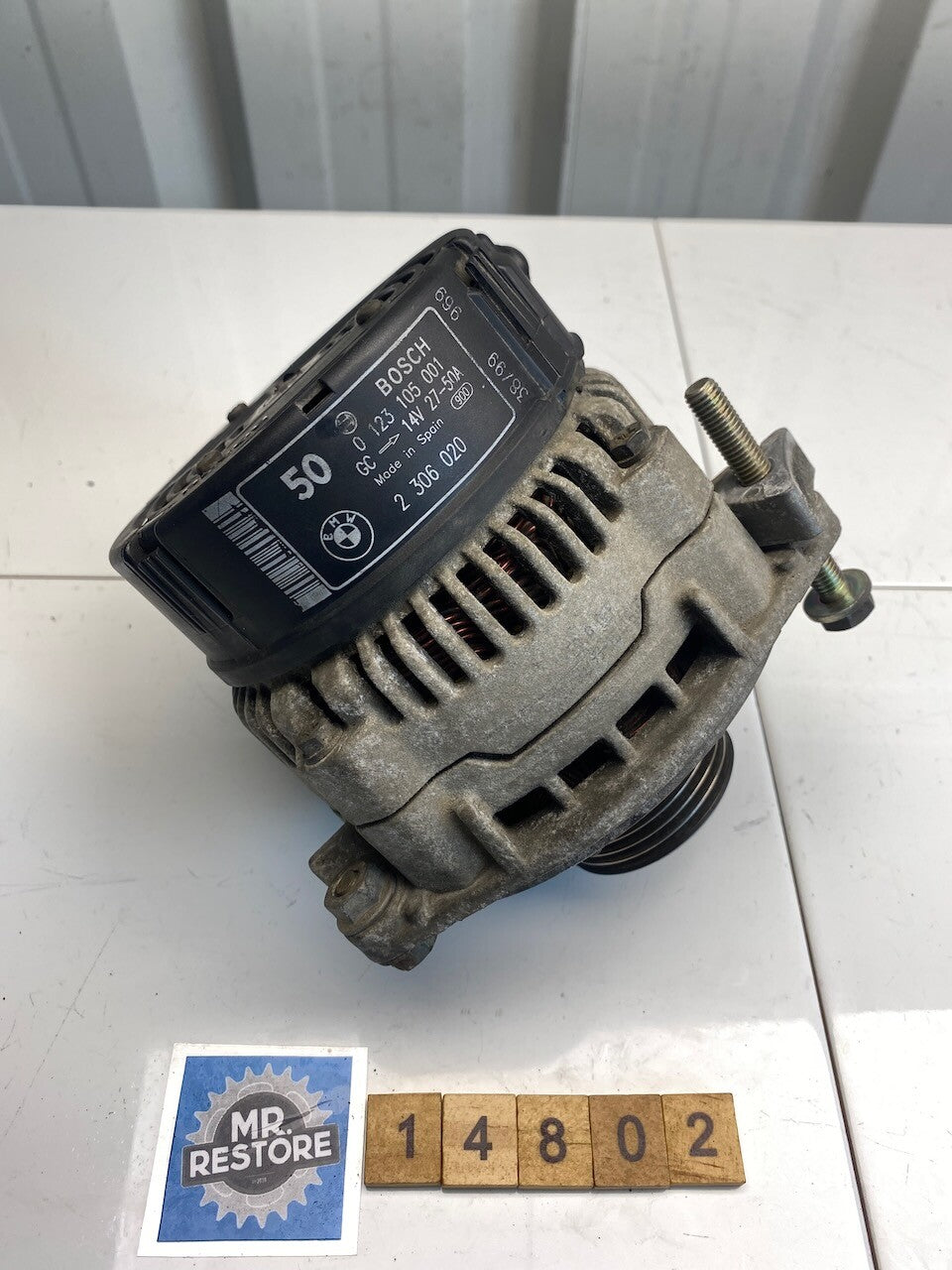 BMW R & K Series Bosch Alternator 0123105001