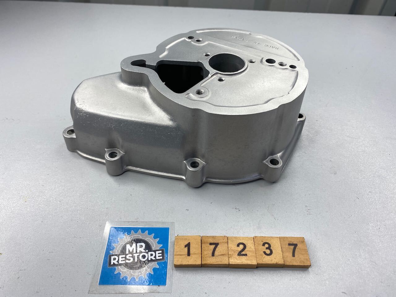 Kawasaki Z250A Engine Crank Case Generator Cover - Vapour Blasted