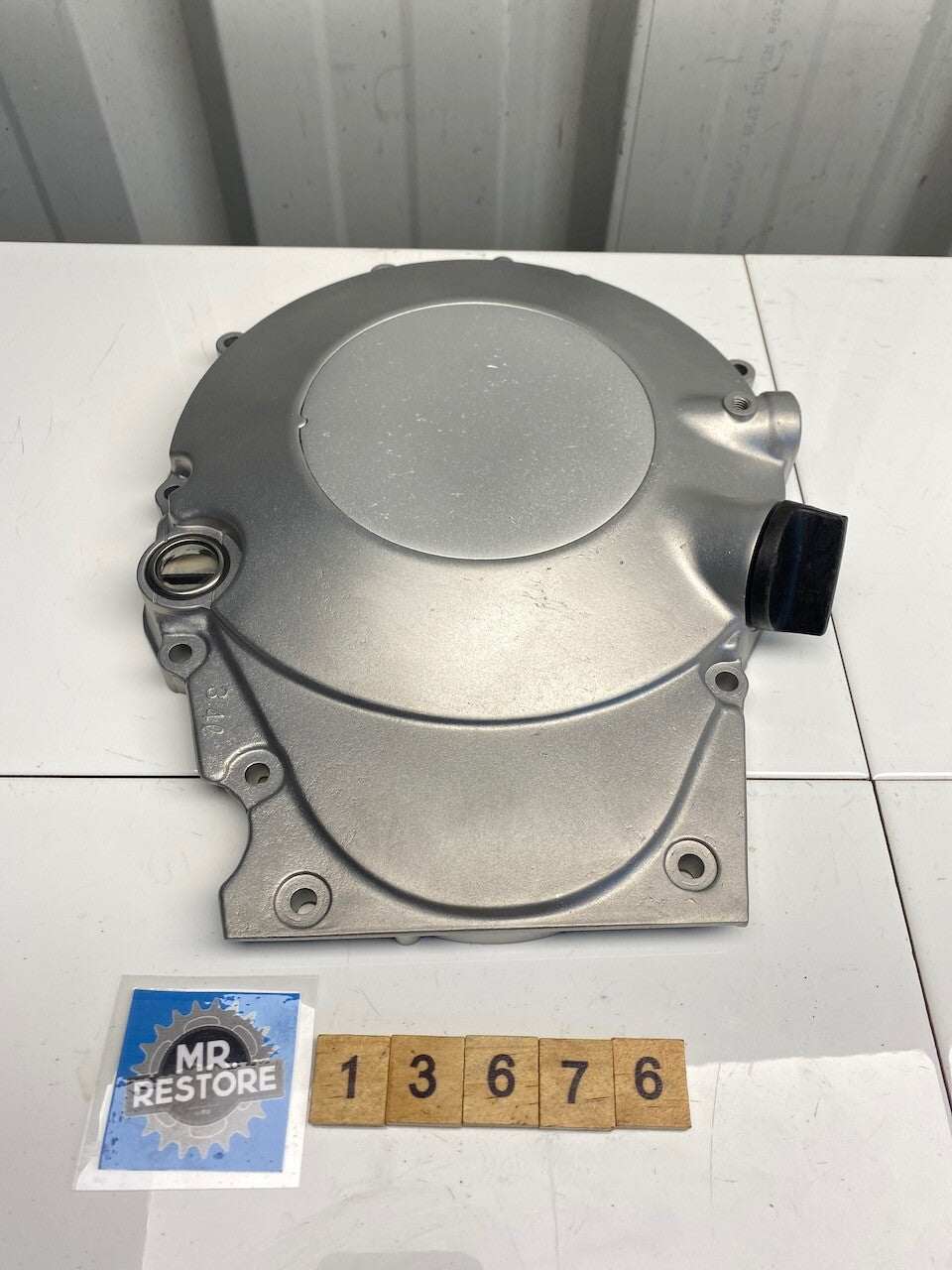 Kawasaki LTD450 R/H Engine Cover - Vapour Blasted