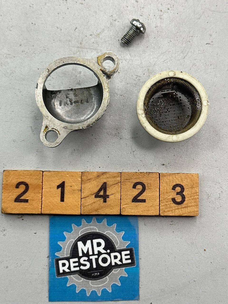 Yamaha TZR250 1KT 2MA TDR250 R1-Z Oil Strainer & Cover 1KT-14417 51Y-13411-00