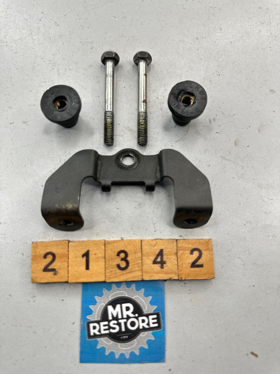 Yamaha TZR250 1986-88 1KT 2MA Coolant Recovery Tank Bracket & OEM Fixings