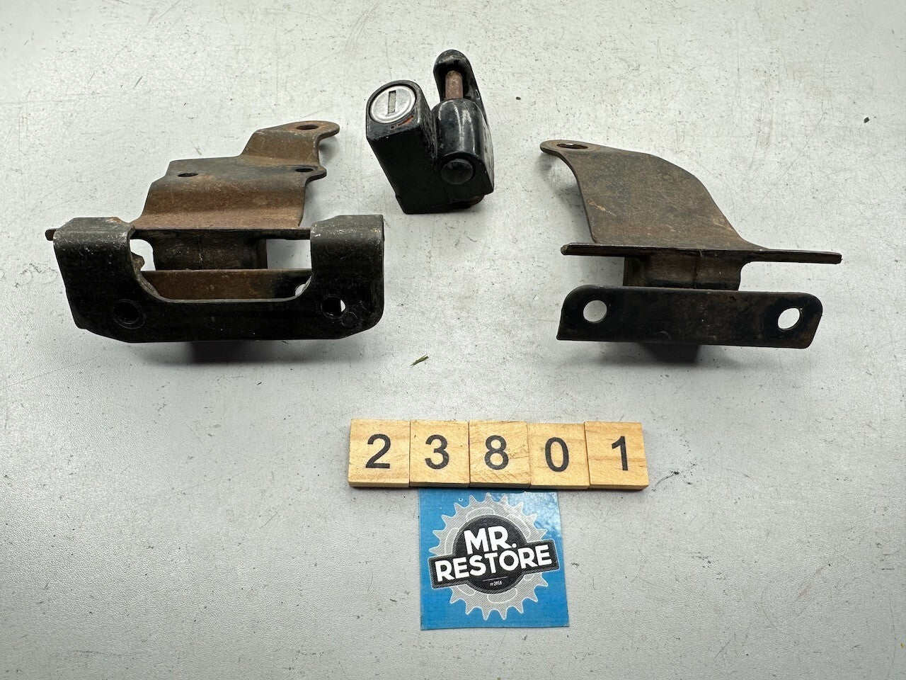 Honda CB900 Boldor CB1000 CB750 Pair Seat Bracket Stays & Helmet Lock