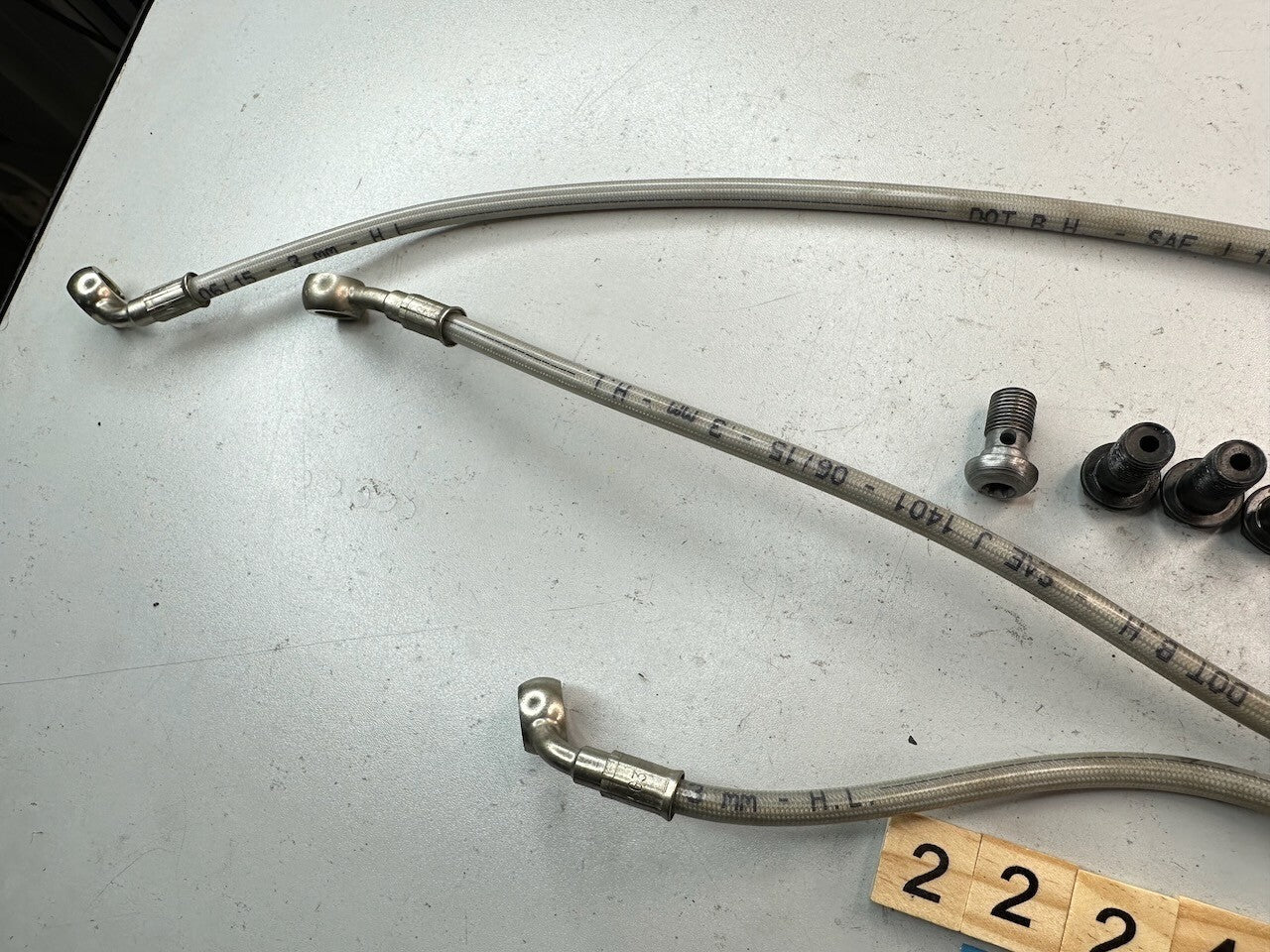 BMW G650GS 2008-15 ABS Brake Hose Pipe Front & Rear Set