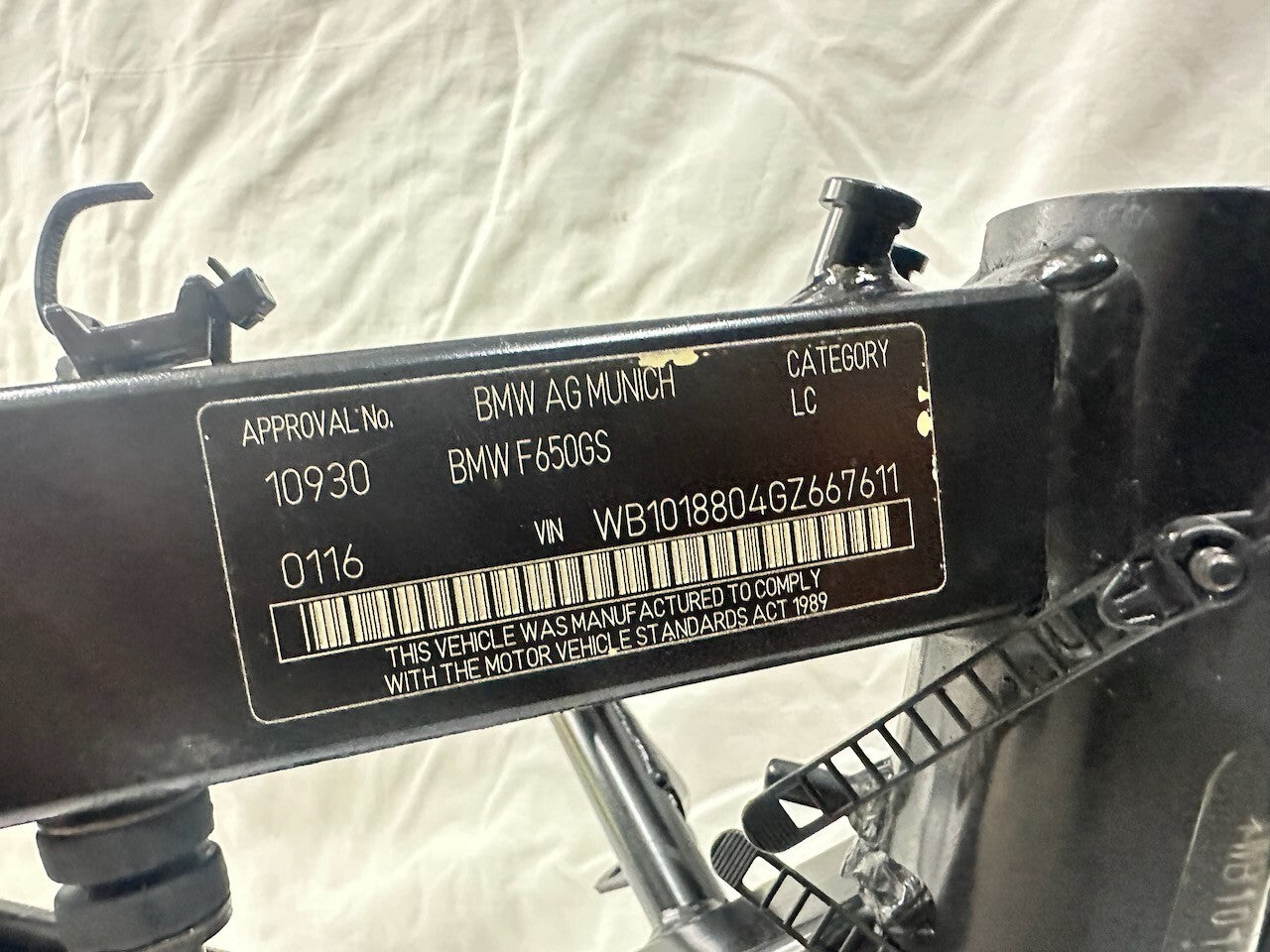 BMW G650GS Jan 2016 Main Frame (Full clear title & not on written off register)