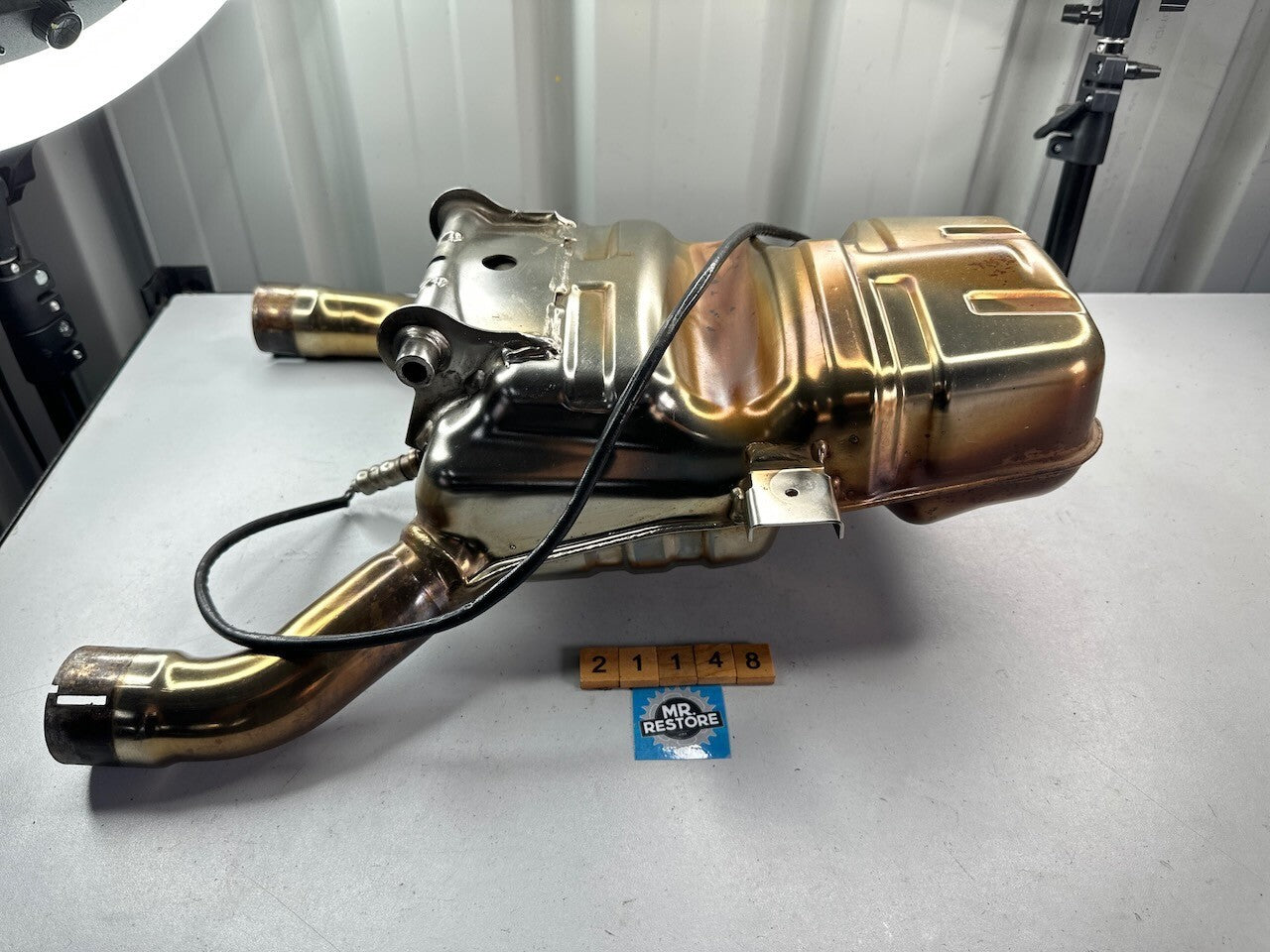 BMW R1150GS R1150R R850R Front Muffler Exhaust Catalytic Converter Cat O2 Sensor
