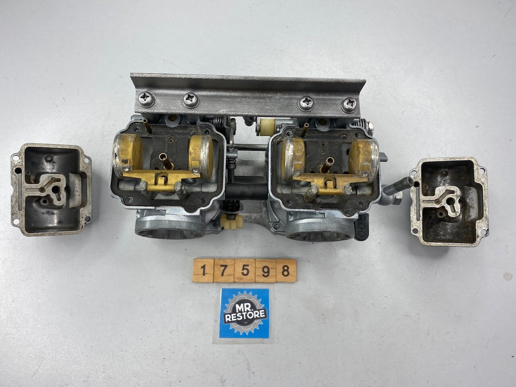 Suzuki GSX250 Pair of 32mm Mikuni OEM Carburettors - Vapour Blasted (120)