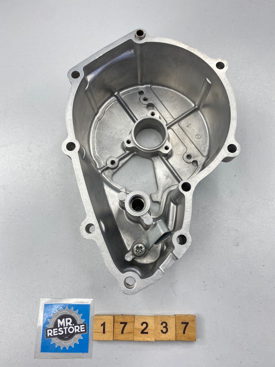 Kawasaki Z250A Engine Crank Case Generator Cover - Vapour Blasted