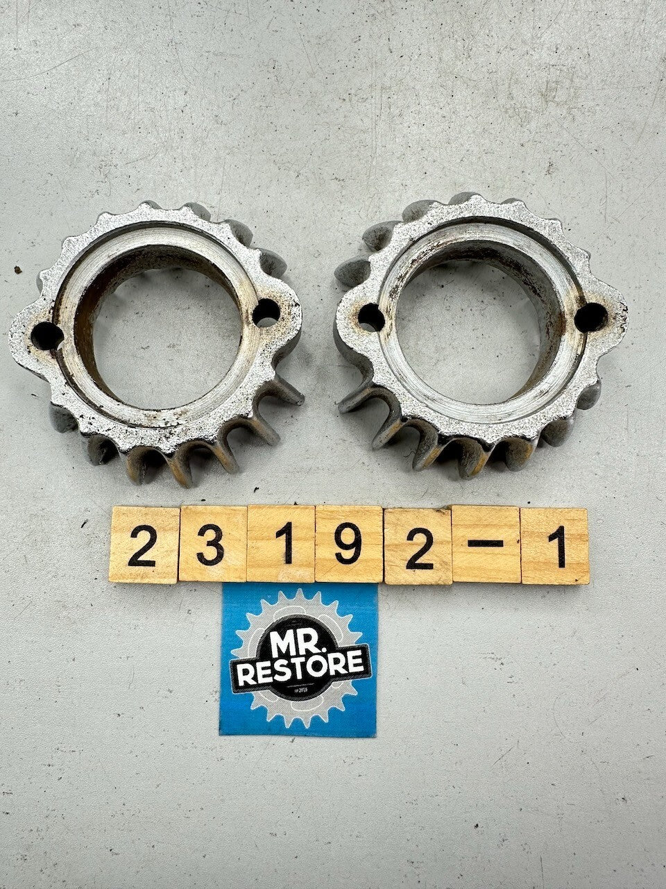 Honda CB200 CB175 CL175 CL200 CL175 OEM Pair of Exhaust Ring Nut Flange Clamp