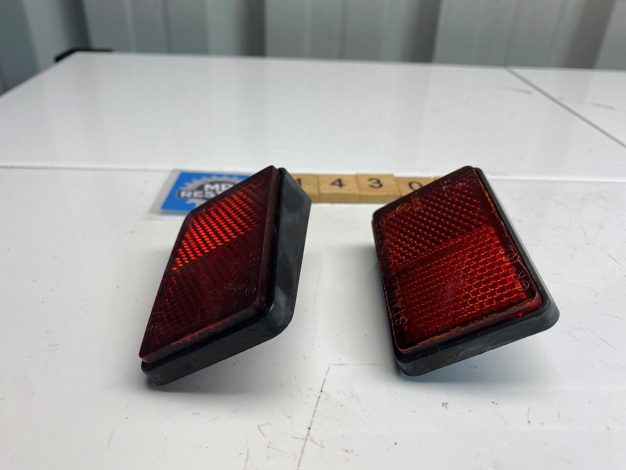 Kawasaki GPX250 EX250 Rear Fender Side Reflectors OEM Stanley Pair