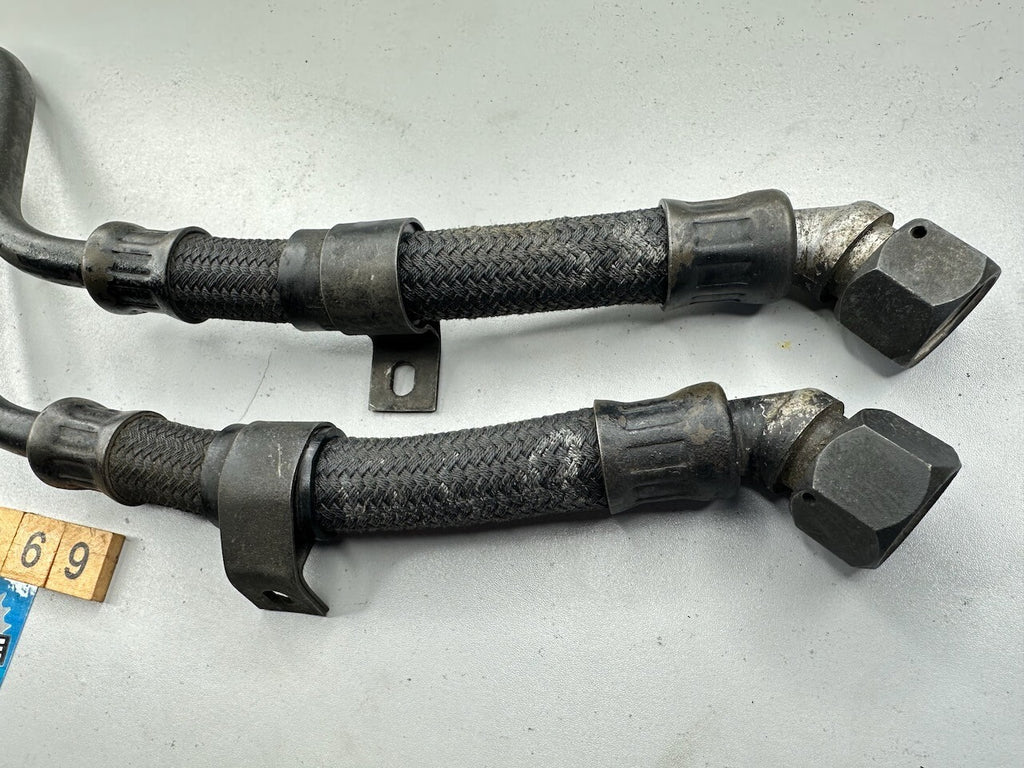 Yamaha XS850 '80-81' Pair of Oil Cooler Hose Line Pipes (Pair)
