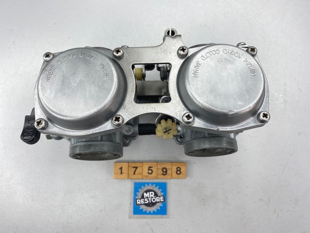 Suzuki GSX250 Pair of 32mm Mikuni OEM Carburettors - Vapour Blasted (120)
