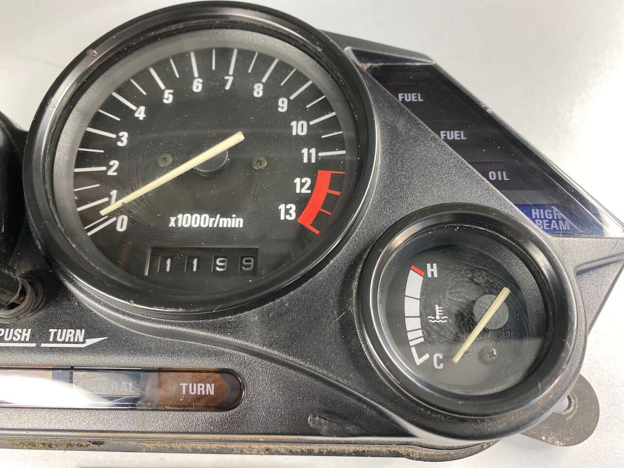 Kawasaki ZZR1100C Dashboard Instruments Meters KMH Tested (showing only 15728ks)