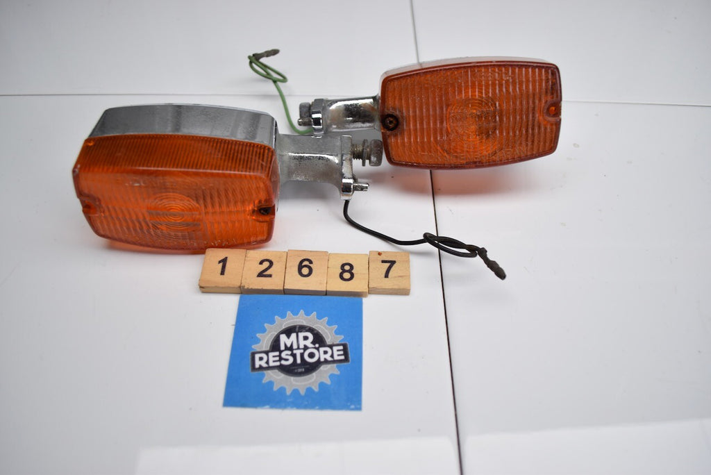Suzuki Classic Vintage Motorcycle Tokai Denso OEM Pair of Indicators - 35600-11