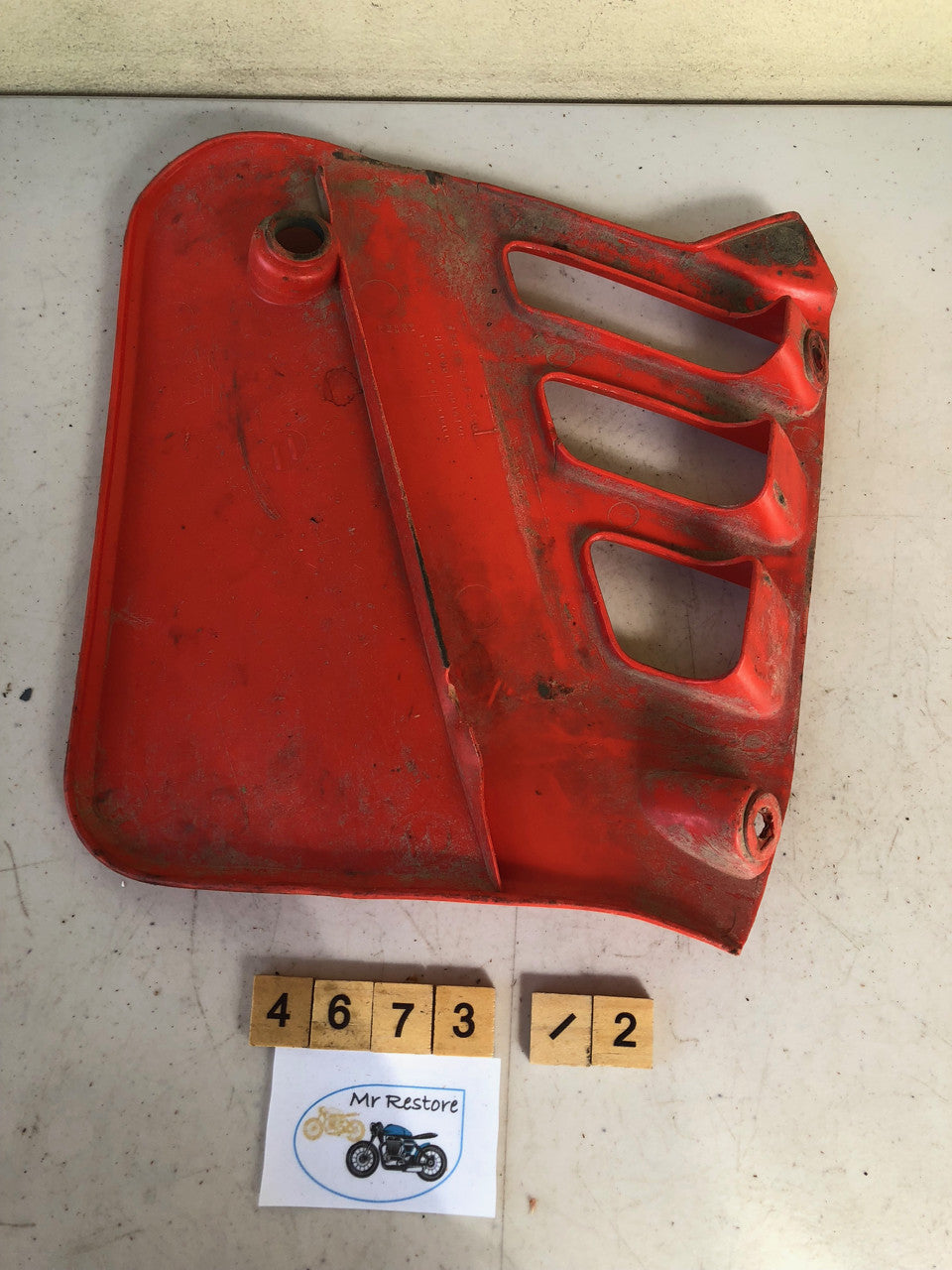 Honda CR125 RF Left Hand Shroud Radiator OEM - 19035-ka3-8330